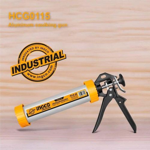 Caulking Gun 15'' Inch Extra Long Aluminum Caulking Gun Silicone Gun Adhesives Glue Gun 380MM 15