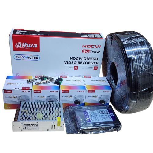 4 channel set CCTV camera kit
