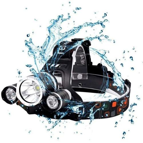 Rechargeable 3 LED T6 Headlamp with 4 Light Modes for Outdoor Adventure