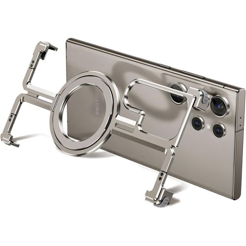 Galaxy S22 Ultra, Metal Bumper Case Sleek Minimalist Frameless Aluminum Shells, Supports Wireless Charging