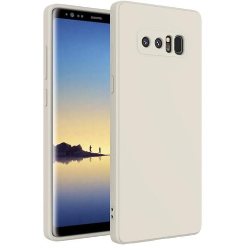 Soft Silicone Slim Fit Cover Anti-Scratch Shockproof Case for Samsung Galaxy Note 8 - Beige Nude