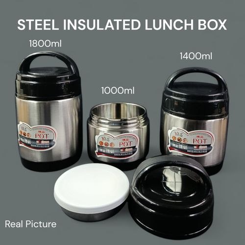 Hot Sale Thermos Food Bottle, 1400ml 2 Tier Insulated Lunch Box Stainless Steel Food Container With Lid