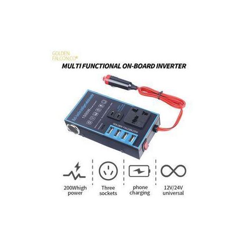 1500W Car Power 12V 24V To 220V Mobile Phone USB Charging Socket Auto Charger Converter Adapter