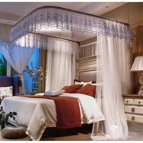 5 by 6 white 2stand/Rail net mosquito net