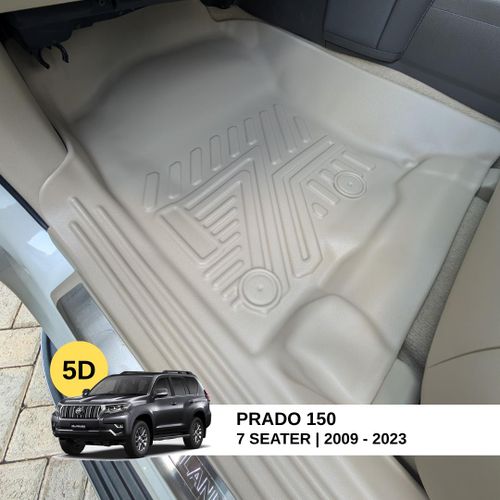 5D Floor Mats for Toyota Prado 150 Beige 7 seater with trunk