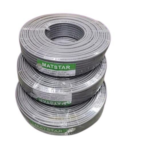Strong Mat Star Heavy Duty Twin Cable Plus Earth Flat Power Electrical Cable