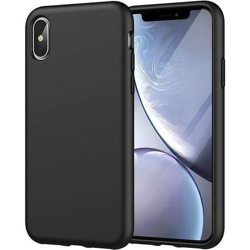 iPhone X Black Silicone Rubber Phone Cover Case, Protective Phone Case