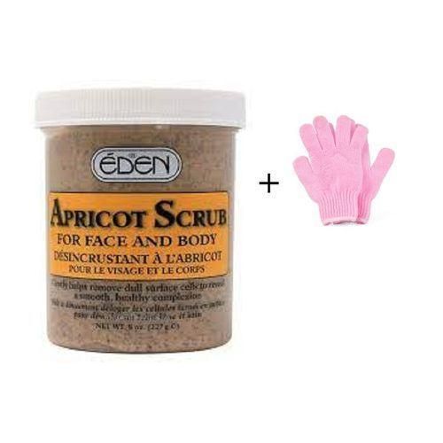 Apricot Scrub For Face And Body Exfoliating Gloves
