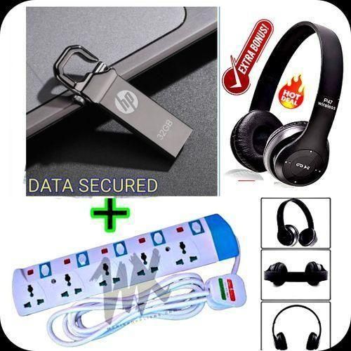 Power King Heavy Duty 5 Way Power Socket Extension + GIFTS