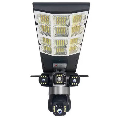 Solar Powered Outdoor Surveillance 4g simcard Camera With Floodlight CCTV Camera 180W