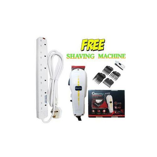 6 Way Extension Socket + Free Kinyozi Shaving Machine Combo