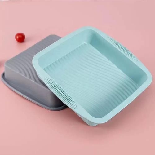 3D Silicone Square Baking Tin – Flexible Non-Stick Cake Mold for Baking & Desserts