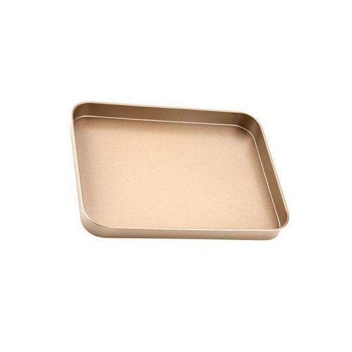 Non-stick Rectangular Cake Pan Baking Oven Tray Dish-Golden NO5117