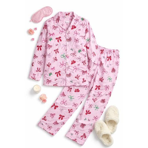 Sweet Dreams Women Pajama Bow Set