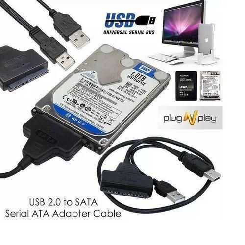 USB to SATA Cable Adapter for 2.5 HDD SSD Hard Drive Connector SATA Cable Hard Disk Reader