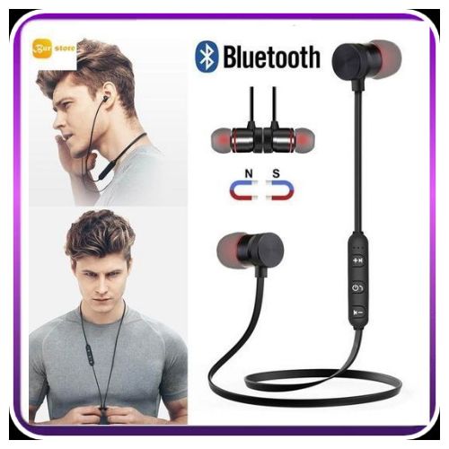 Wireless Neckband Earphone With Magnetic Buds