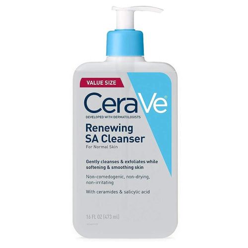 CeraVeé SA Smoothing Cleanser For Dry Rough Bumpy Skin with Salicylic Acid