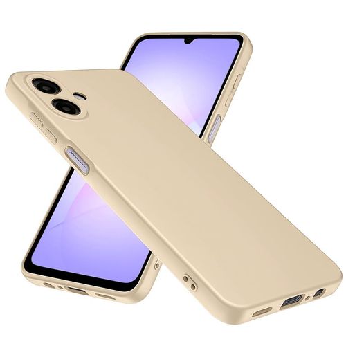 Soft Silicone Slim Fit Cover Anti-Scratch Shockproof Case for Samsung Galaxy A07 - Beige