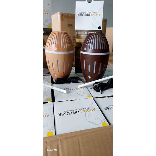 NEW DESIGN USB Ultrasonic Aroma Air Humidifier 300ml Wood Grain Essential Oil Diffuser Quiet Cool Mist Aromatherapy Machine for Home Office Bedroom Car Portable Air Freshener