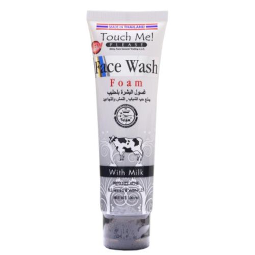 Face wash foam with milk