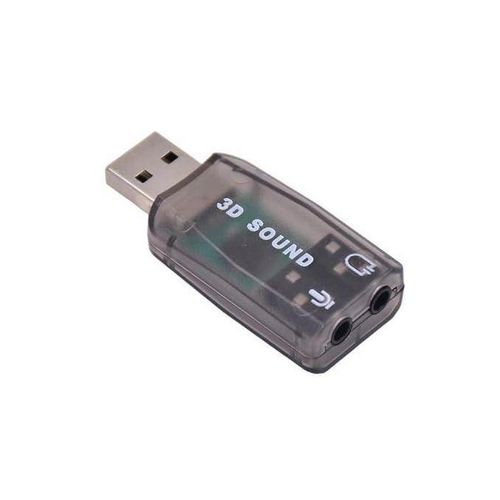 External 5.1 USB Stereo Sound Card-- USB 2.0 to 3D Audio Sound Card Adapter Virtual 5.1 Channel for Windows and Mac, PC, Notebook with 3.5mm Headphone and Microphone