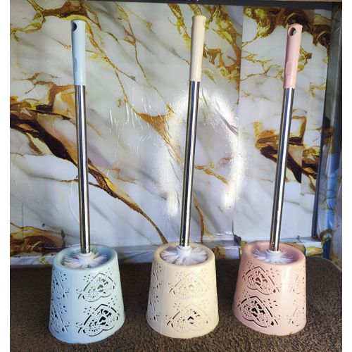 1PC Toilet Brush with Holder Bathroom Cleaning Brush Set