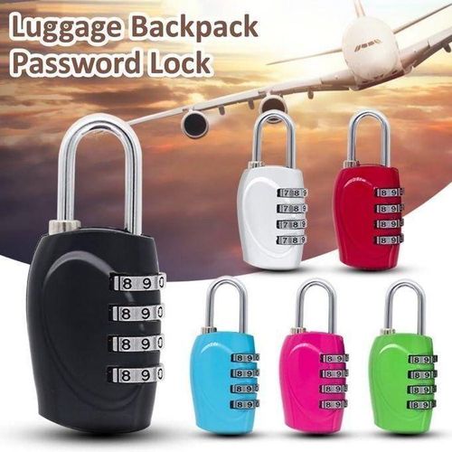 3 Dial Digits Code Number Password Combination Padlock Suitcase Backpack Luggage Code Password Locks Travel Safe Anti-Theft Lock - (Color: Assorted