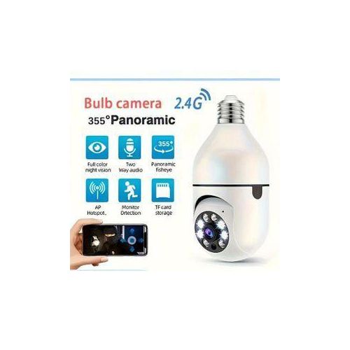 single lens ptz bulb camera indoor surveillance