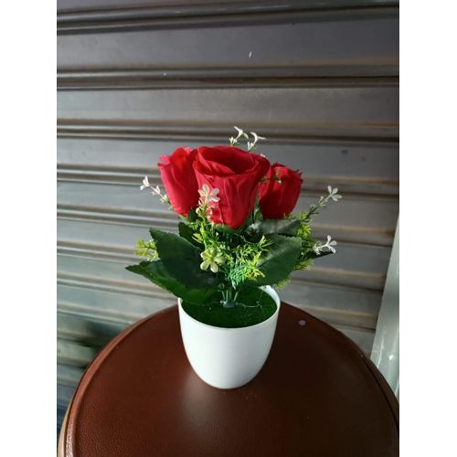 Artificial colourful flowers