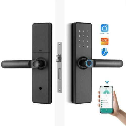 Tuya Smart Door Locks For Home Office And Airbnb's Fingerprint Unlock Password Unlock Smart Door Lock Electronic Door Lock