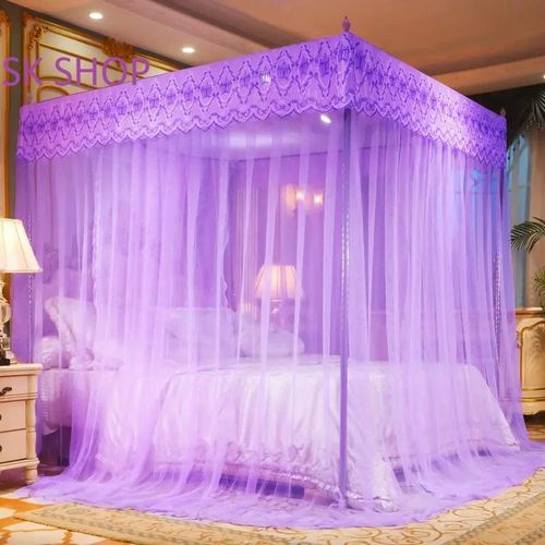 Mosquito Net With Metallic Stand - Purple
