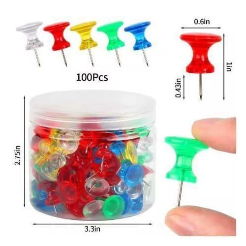 Push Pin, 240pcs Thumb Tacks Coloured Push Pins