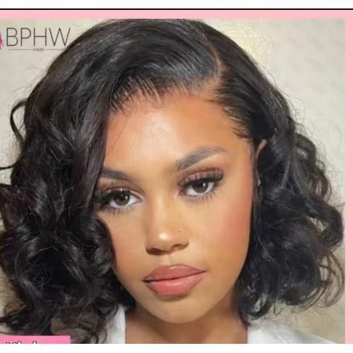 Fashion Classic Human blend frontal bounce glueless wig