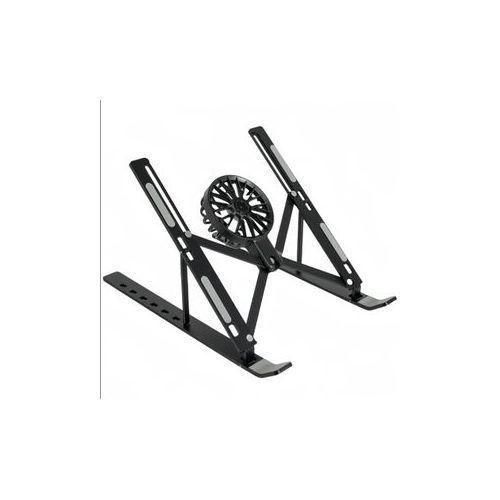 Aluminum Alloy Foldable Laptop Cooler FanHeat sink Stand Low Noise Laptop Stand Computer Stand- Black