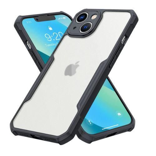 Xundd 4-Corner SHOCKPROOF Airbag Bumper Shell Back Transparent Acrylic + TPU Buffer Cover Case for Apple iPhone 15 Plus