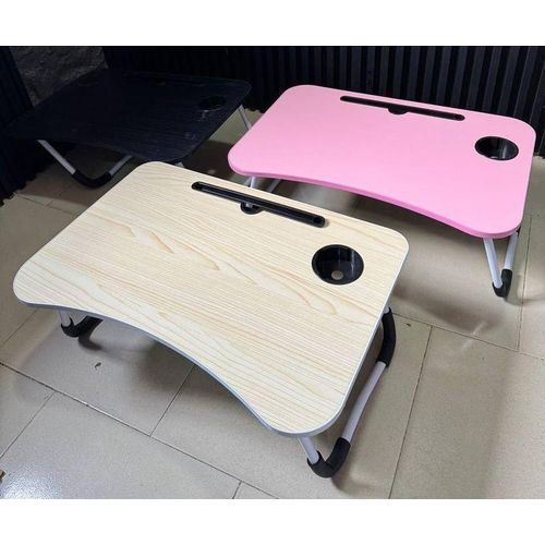 Foldable Breakfast Laptop Table Portable MDF Work Desk Bed Tray