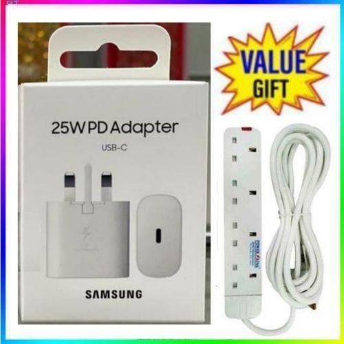 25W type C to C Charger Adapter for Galaxy A15A25A05S With type C Output 4Way Power Extension
