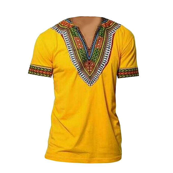 Generic Yellow Africa Kitenge Shirt @ Best Price Online | Jumia Kenya