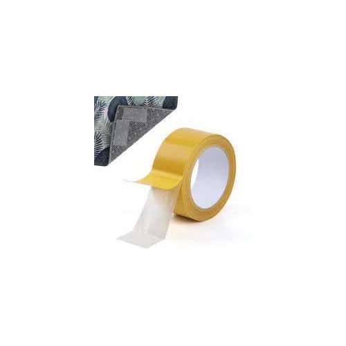 Cloth Base Double-sided Adhesive Tape, Strong, High Viscosity, Non Marking, Fixed Double-sided Carpet Adhesive, Transparent Mesh, Double-sided Tape Bucky Double sided tape - 2 pieces ( 5 meter each )