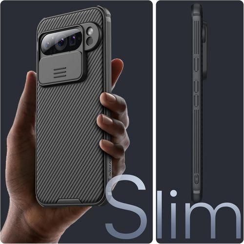 Nilkin For Google Pixel 9 Pro Case with Slide Camera Cover, Camera Lens Protector Privacy, Thin Slim Fit, Shockproof Protective, 0.9mm Raised Lens Bezel, TPU+PC Dual Protection
