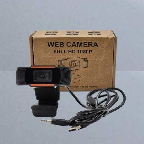 1080P Full HD Webcam with Microphone - USB 2.0, CMOS Sensor, Plug & Play