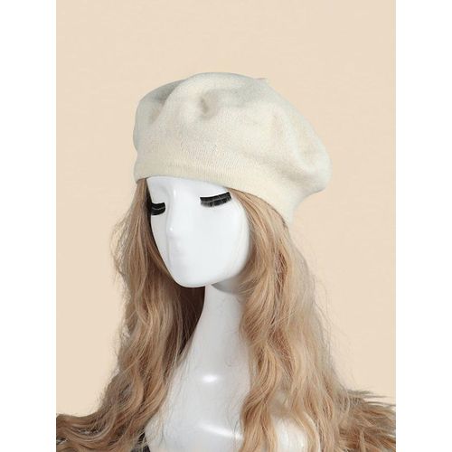 WHITE BERET HAT
