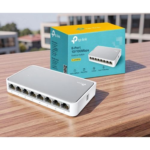Easy Installation Compact Size 8-Port 10/100Mbps Desktop Switch