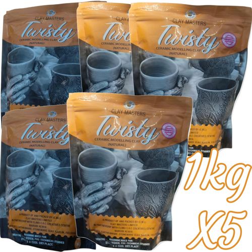 5X 1kg Modeling Clay Kids Powdered Natural River Souced cf