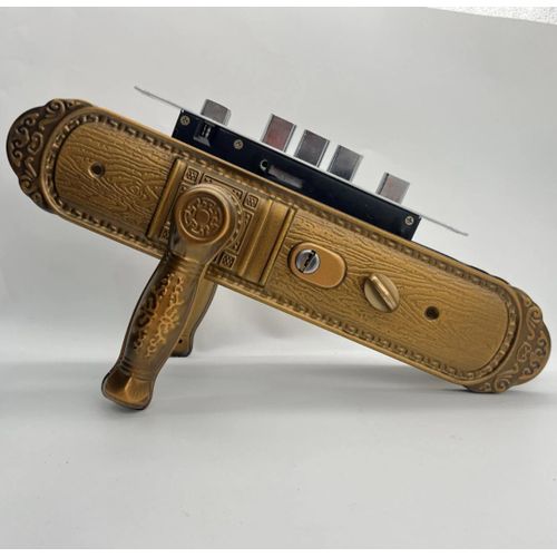 Main Entrance High Security Door Lock With 5 Keys For Modern Wooden Panel Door Easy Installation And Anti-theft