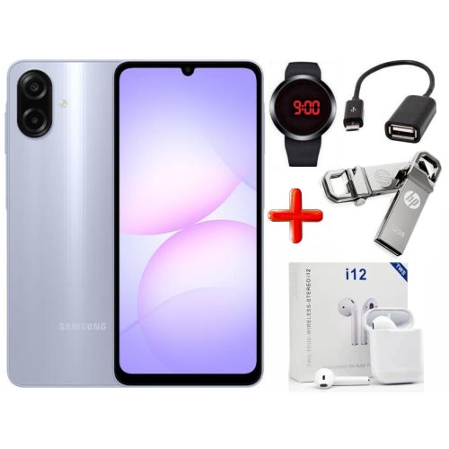 GALAXY A07, 4GB RAM + 64GB ROM Storage, 6.7'', 50MP Camera, 5000mAh - Blue + FREE AMAZING GIFTS