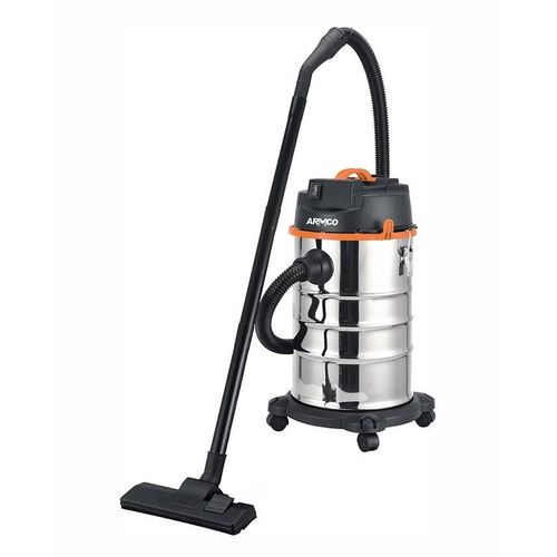 Wet And Dry Drum Type Vacuum Cleaner, Big Drum Capacity, Tough Stainless Steel exterior Body, High Quality Castor Wheels, HEPA Filter, Safety Swich, Blow Function, 5M Cable, 1400W-1 YEAR WARRANTY