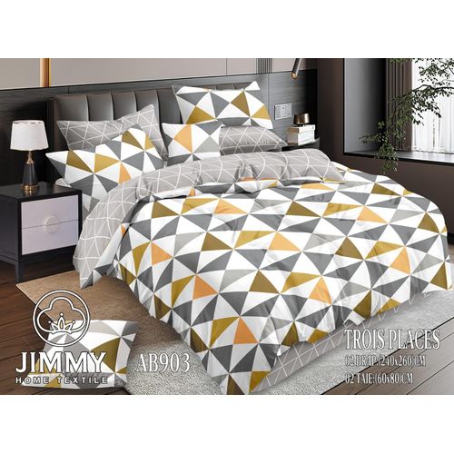 Quality Cotton Pattern 6 Pc Duvet Cover with Flat Bedsheet and 4 pillow cases 6X7