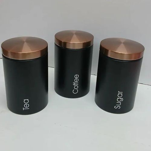 Sugar, Tea and Coffee Canister Set