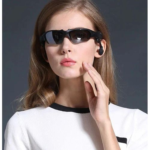 Smart Bluetooth Wireless Headphone Glasses Sung Black Lenses